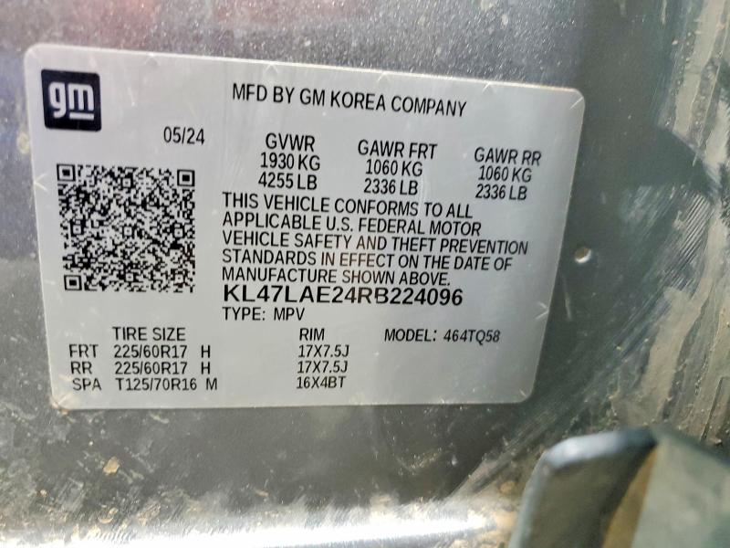 Aukcja sprzedaży 2024 Buick Envista, vin: KL47LAE24RB224096, numer aukcji: 45881176