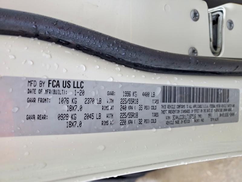 2020 Jeep Compass მანქანა იყიდება აუქციონზე, vin: 3C4NJCCB1LT187516, აუქციონის ნომერი: 79778075