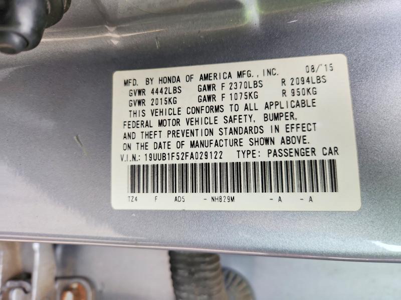 Auction sale of the 2015 Acura Tlx, vin: 19UUB1F52FA029122, lot number: 46786396