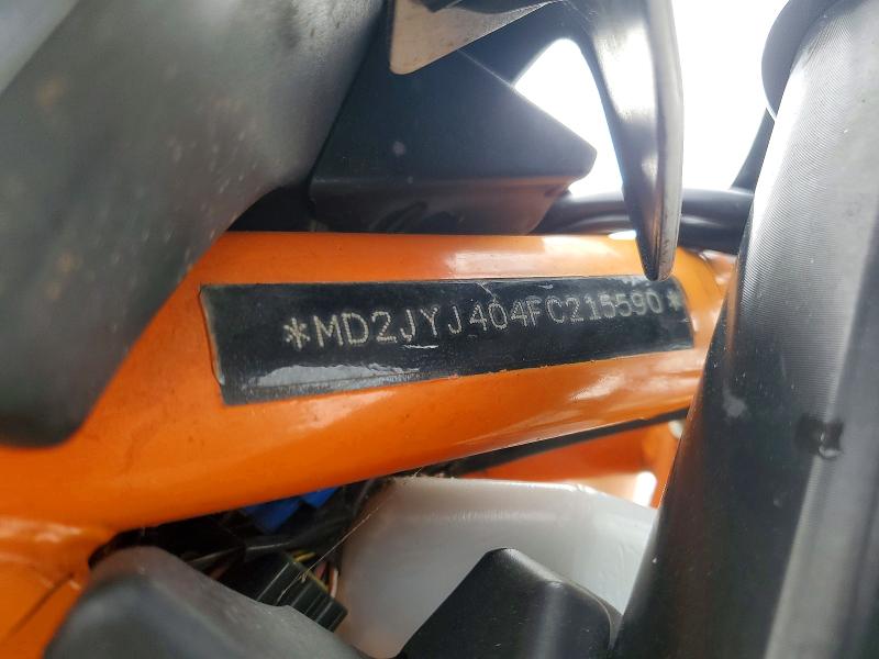 48173406 :رقم المزاد ، MD2JYJ404FC215590 vin ، 2015 Ktm 390 مزاد بيع