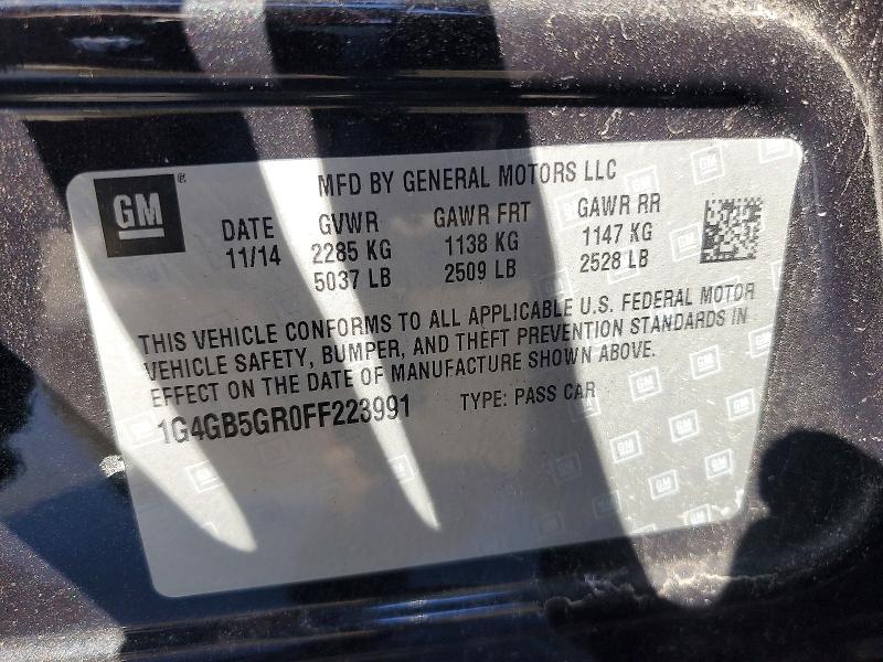 Aukcja sprzedaży 2015 Buick Lacrosse, vin: 1G4GB5GR0FF223991, numer aukcji: 46622476