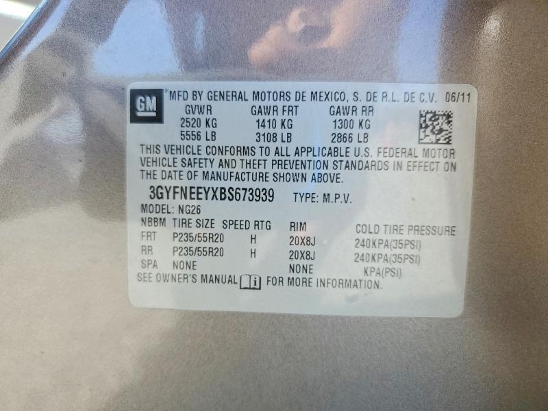 Aukcja sprzedaży 2011 Cadillac Srx, vin: 3GYFNEEYXBS673939, numer aukcji: 78993915