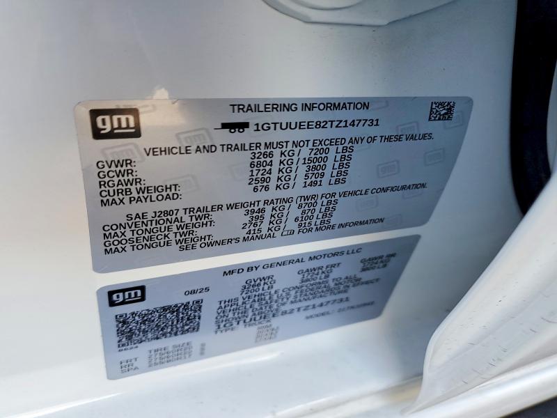 Продажа на аукционе авто 2026 Gmc Sierra, vin: 1GTUUEE82TZ147731, номер лота: 46125536