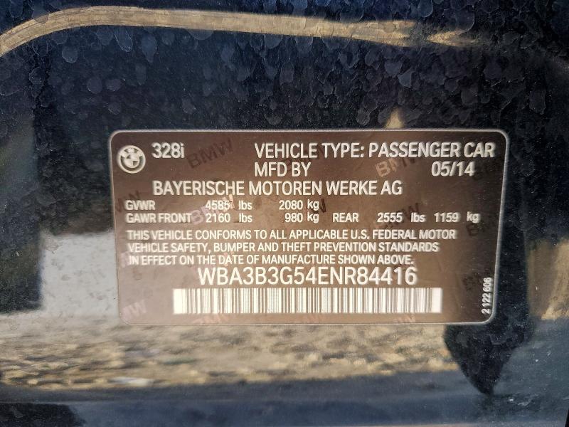 Продаж на аукціоні авто 2014 Bmw 328, vin: WBA3B3G54ENR84416, номер лоту: 47471426