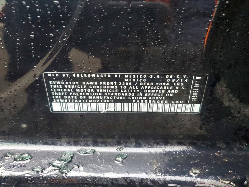 Продаж на аукціоні авто 2015 Volkswagen Gti, vin: 3VW5T7AU1FM027069, номер лоту: 41999386