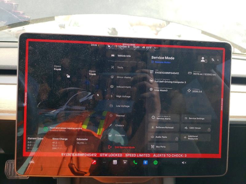 Продажа на аукционе авто 2021 Tesla Model 3, vin: 5YJ3E1EA8MF045412, номер лота: 45494706
