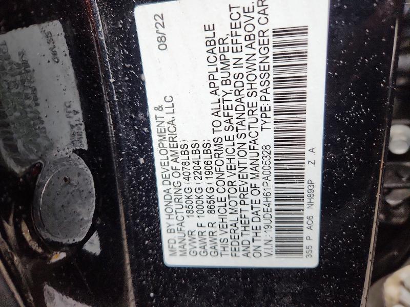 2023 Acura Integra მანქანა იყიდება აუქციონზე, vin: 19UDE4H61PA005328, აუქციონის ნომერი: 46999606