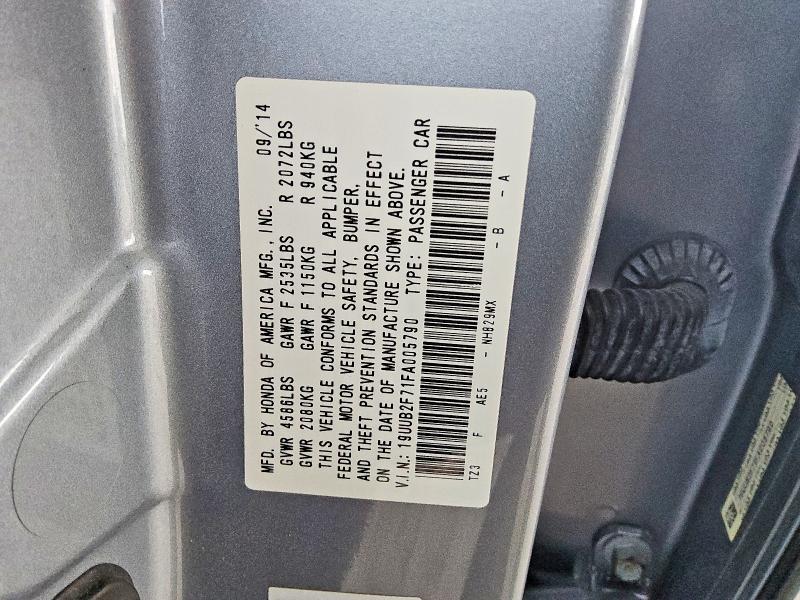 79247635 :رقم المزاد ، 19UUB2F71FA005790 vin ، 2015 Acura Tlx مزاد بيع
