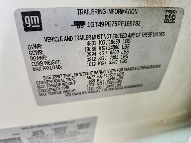 Продаж на аукціоні авто 2023 Gmc Sierra, vin: 1GT49PE75PF165782, номер лоту: 41730506