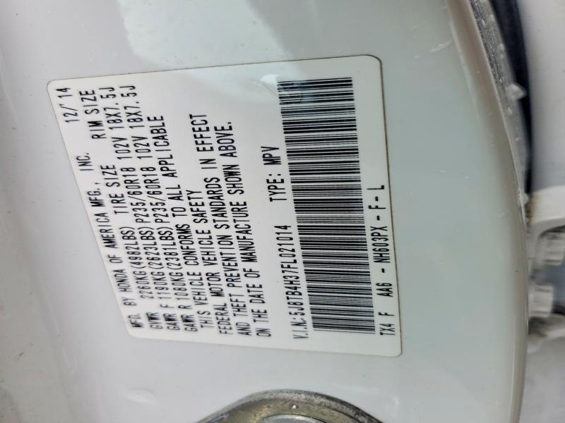 79895785 :رقم المزاد ، 5J8TB4H37FL021014 vin ، 2015 Acura Rdx مزاد بيع