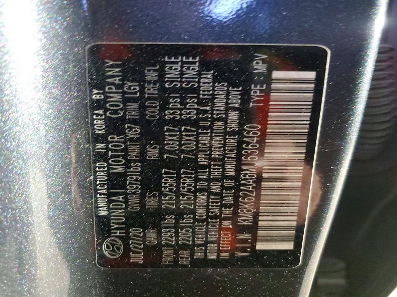 42078246 :رقم المزاد ، KM8K62AA6MU636460 vin ، 2021 Hyundai Kona مزاد بيع