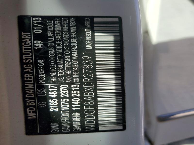 47159156 :رقم المزاد ، WDDGF8ABXDR278391 vin ، 2013 Mercedes-benz C مزاد بيع