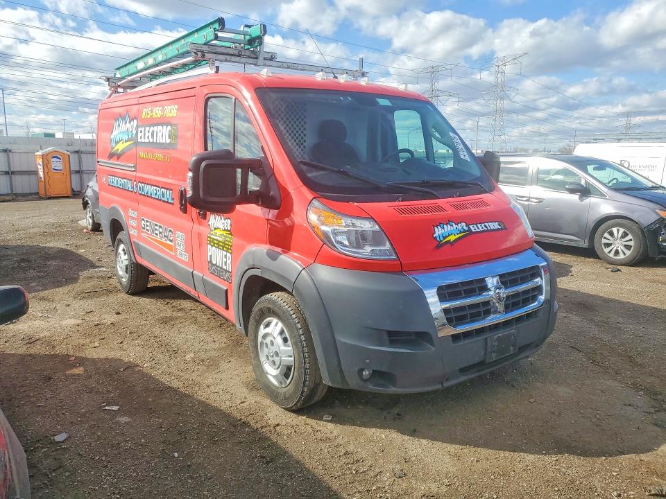 47021876 :رقم المزاد ، 3C6TRVAG7JE150344 vin ، 2018 Ram Promaster 1500 مزاد بيع