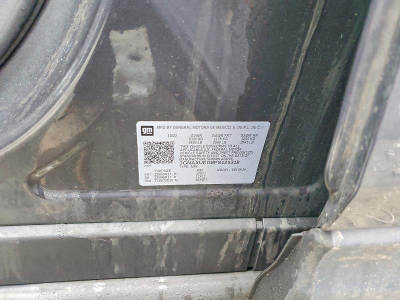 Aukcja sprzedaży 2023 Chevrolet Equinox, vin: 3GNAXUEG8PS125318, numer aukcji: 79908125