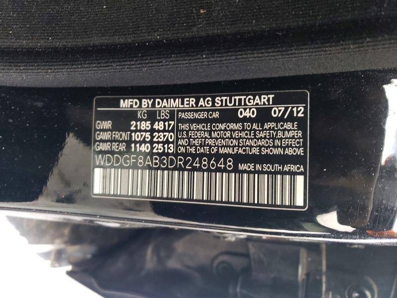 Aukcja sprzedaży 2013 Mercedes-benz C, vin: WDDGF8AB3DR248648, numer aukcji: 45967916