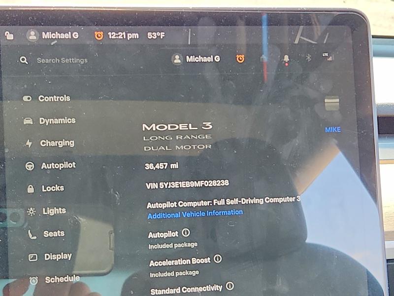 Aukcja sprzedaży 2021 Tesla Model 3, vin: 5YJ3E1EB9MF028238, numer aukcji: 46086276