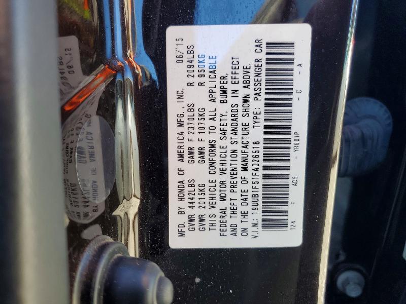 Продажа на аукционе авто 2015 Acura Tlx, vin: 19UUB1F51FA026518, номер лота: 45543536