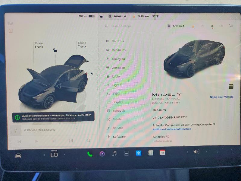 46271796 :رقم المزاد ، 7SAYGDEE4PA029765 vin ، 2023 Tesla Model Y مزاد بيع