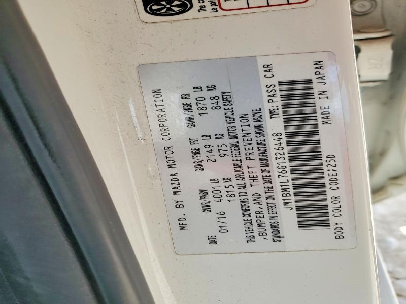 Aukcja sprzedaży 2016 Mazda 3, vin: JM1BM1L76G1326448, numer aukcji: 47420066