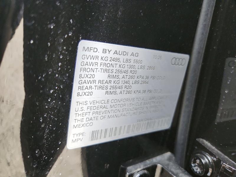 Aukcja sprzedaży 2025 Audi Q5, vin: WA12AAGU2S2096770, numer aukcji: 46472676