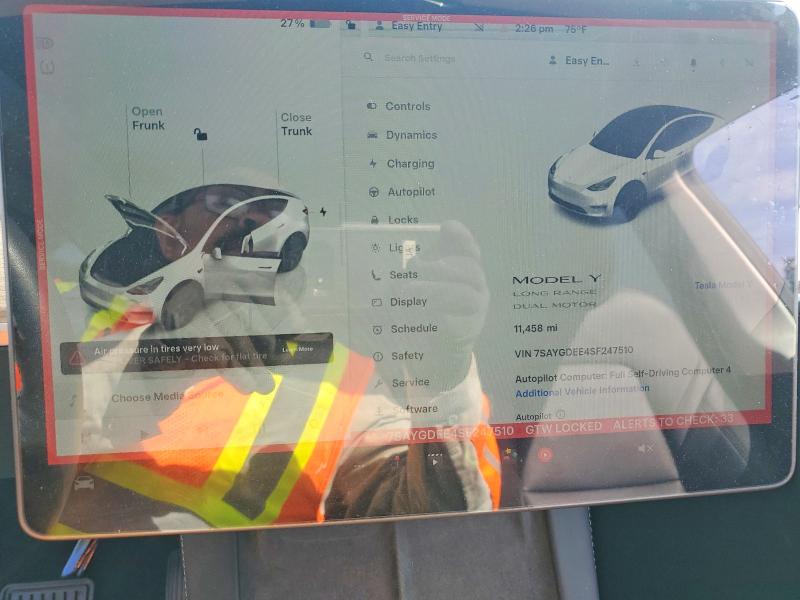 Aukcja sprzedaży 2025 Tesla Model Y, vin: 7SAYGDEE4SF247510, numer aukcji: 79279685