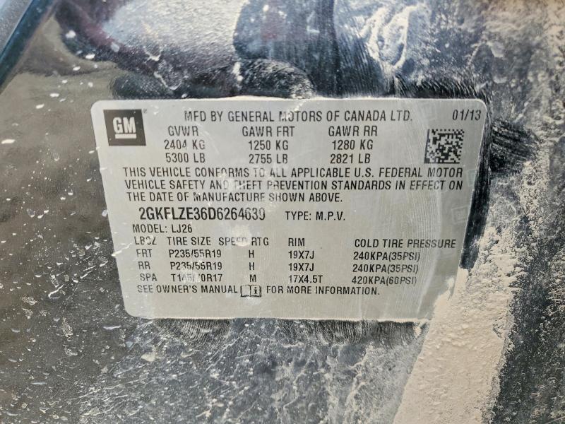 2013 Gmc Terrain მანქანა იყიდება აუქციონზე, vin: 2GKFLZE36D6264639, აუქციონის ნომერი: 47201106