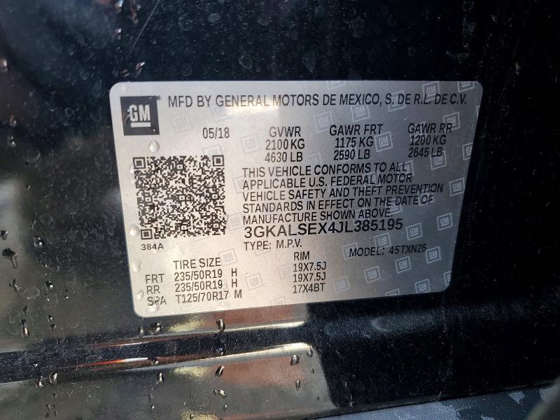2018 Gmc Terrain მანქანა იყიდება აუქციონზე, vin: 3GKALSEX4JL385195, აუქციონის ნომერი: 46630906