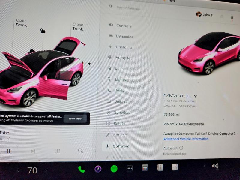 Продажа на аукционе авто 2021 Tesla Model Y, vin: 5YJYGAEEXMF216809, номер лота: 46409246