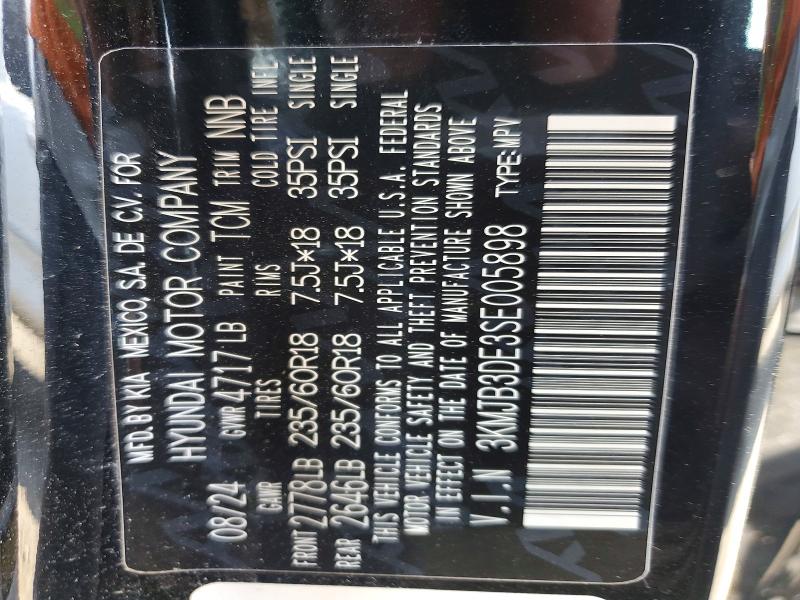 47255126 :رقم المزاد ، 3KMJB3DE3SE005898 vin ، 2025 Hyundai Tucson مزاد بيع