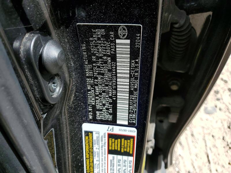 2016 Toyota Camry მანქანა იყიდება აუქციონზე, vin: 4T1BF1FK8GU144402, აუქციონის ნომერი: 79811285