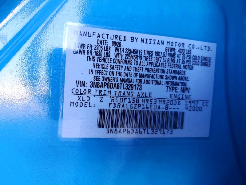 Продажа на аукционе авто 2026 Nissan Kicks, vin: 3N8AP6DA6TL329173, номер лота: 47340186