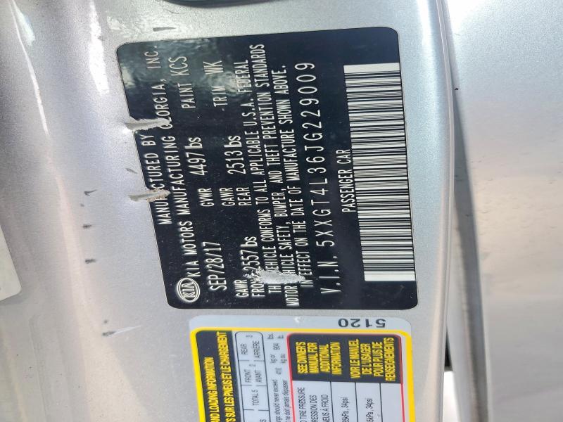 2018 Kia Optima მანქანა იყიდება აუქციონზე, vin: 5XXGT4L36JG229009, აუქციონის ნომერი: 48149836
