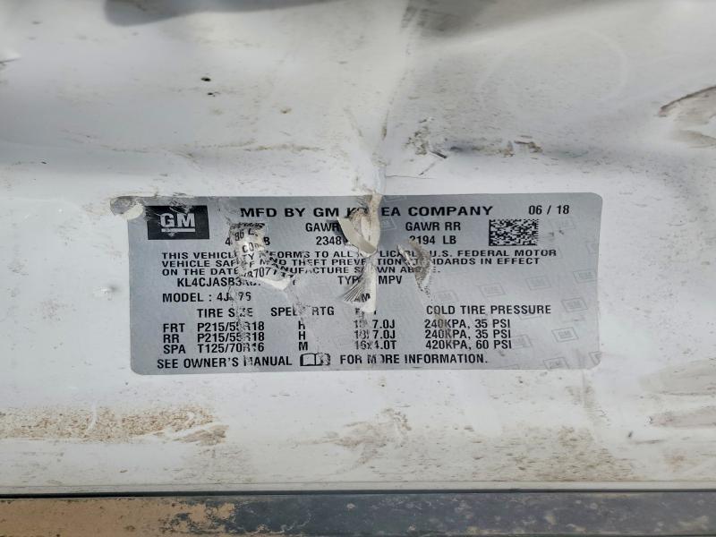 46394696 :رقم المزاد ، KL4CJASB3KB707111 vin ، 2019 Buick Encore مزاد بيع