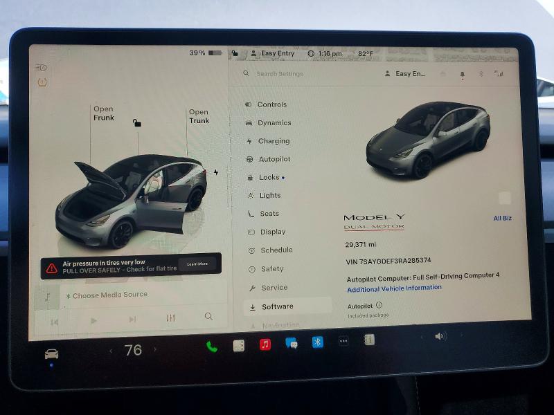 Aukcja sprzedaży 2024 Tesla Model Y, vin: 7SAYGDEF3RA285374, numer aukcji: 79381815
