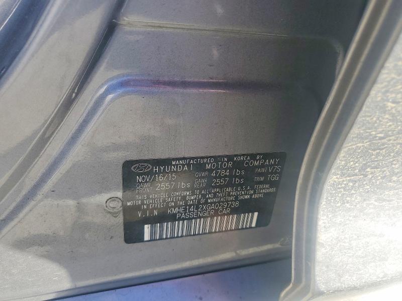 2016 Hyundai Sonata Plug-in Hybrid მანქანა იყიდება აუქციონზე, vin: KMHE14L2XGA029738, აუქციონის ნომერი: 47411196
