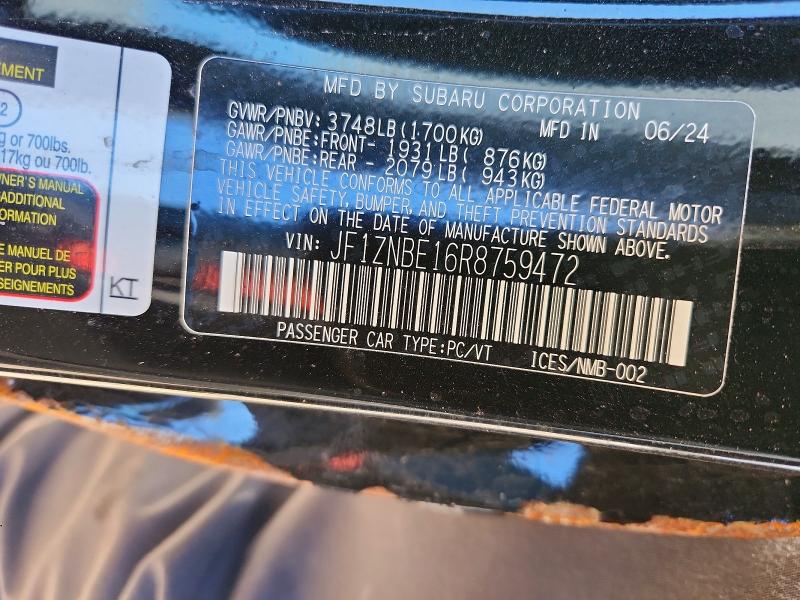 2024 Toyota Gr 86 მანქანა იყიდება აუქციონზე, vin: JF1ZNBE16R8759472, აუქციონის ნომერი: 77615205