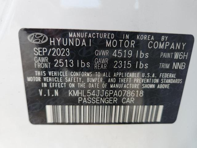 Продаж на аукціоні авто 2023 Hyundai Sonata Hybrid, vin: KMHL54JJ6PA078618, номер лоту: 48132396