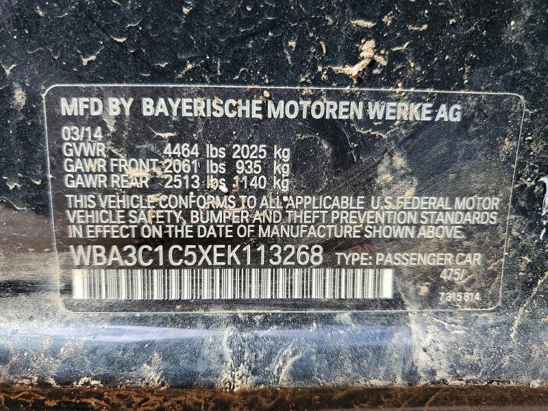 Aukcja sprzedaży 2014 Bmw 328, vin: WBA3C1C5XEK113268, numer aukcji: 41608486