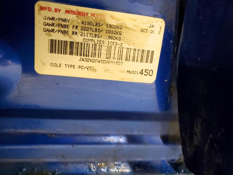 Aukcja sprzedaży 2012 Mitsubishi Lancer, vin: JA32V2FW7CU601807, numer aukcji: 79993955
