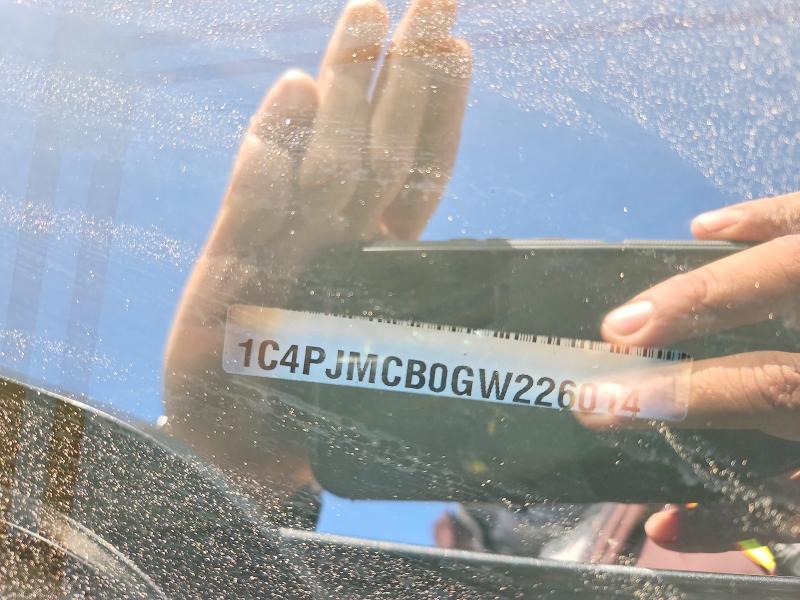45645756 :رقم المزاد ، 1C4PJMCB0GW226014 vin ، 2016 Jeep Cherokee مزاد بيع