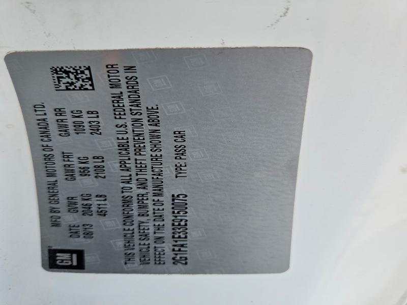 Продаж на аукціоні авто 2014 Chevrolet Camaro, vin: 2G1FA1E33E9150075, номер лоту: 79585845