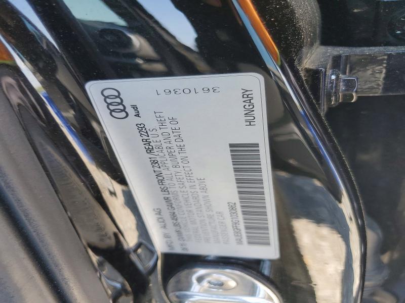 79763855 :رقم المزاد ، WAUE8GFF9G1030862 vin ، 2016 Audi A3 مزاد بيع