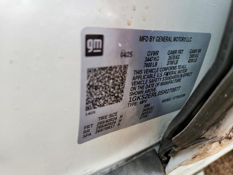 Продаж на аукціоні авто 2025 Gmc Yukon, vin: 1GKS2ERL0SR270877, номер лоту: 47179866