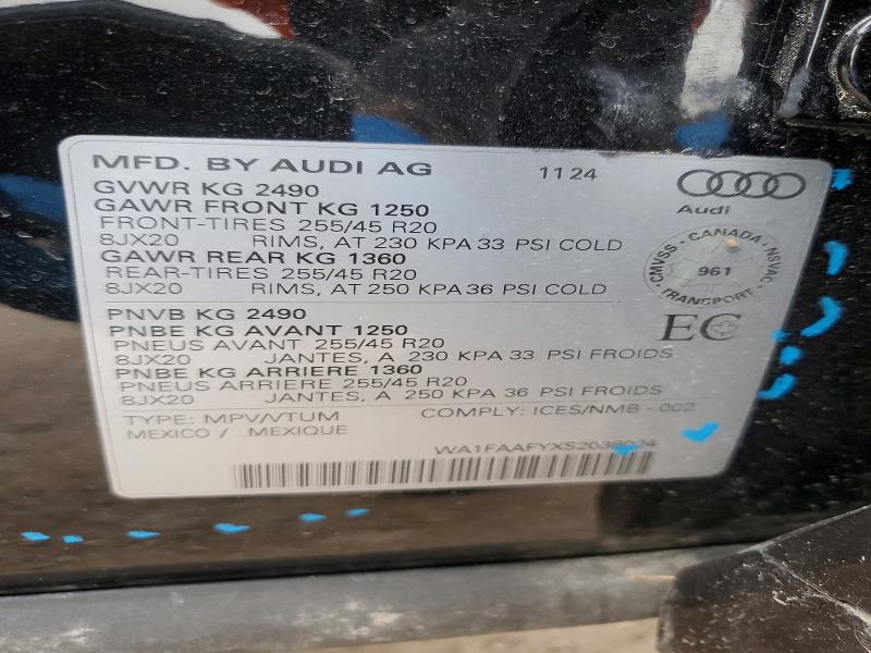 Aukcja sprzedaży 2025 Audi Q5 Technik 45 2.0 Tfsi 4dr Awd, vin: WA1FAAFYXS2038024, numer aukcji: 46638816
