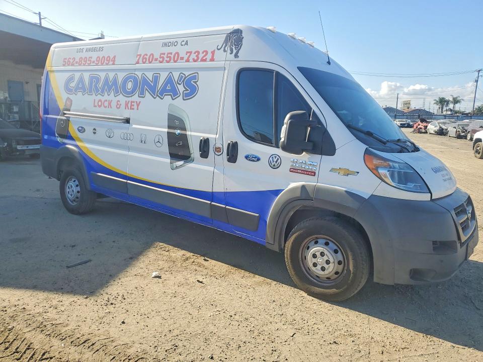 41936186 :رقم المزاد ، 3C6TRVDG1HE551765 vin ، 2017 Ram Promaster 2500 مزاد بيع