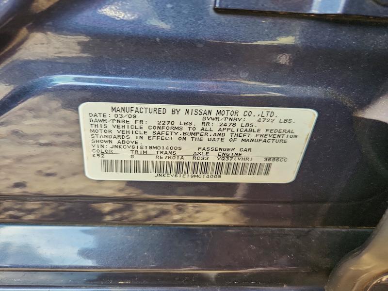 Продажа на аукционе авто 2009 Infiniti G37 Sedan, vin: JNKCV61E19M014005, номер лота: 79829855