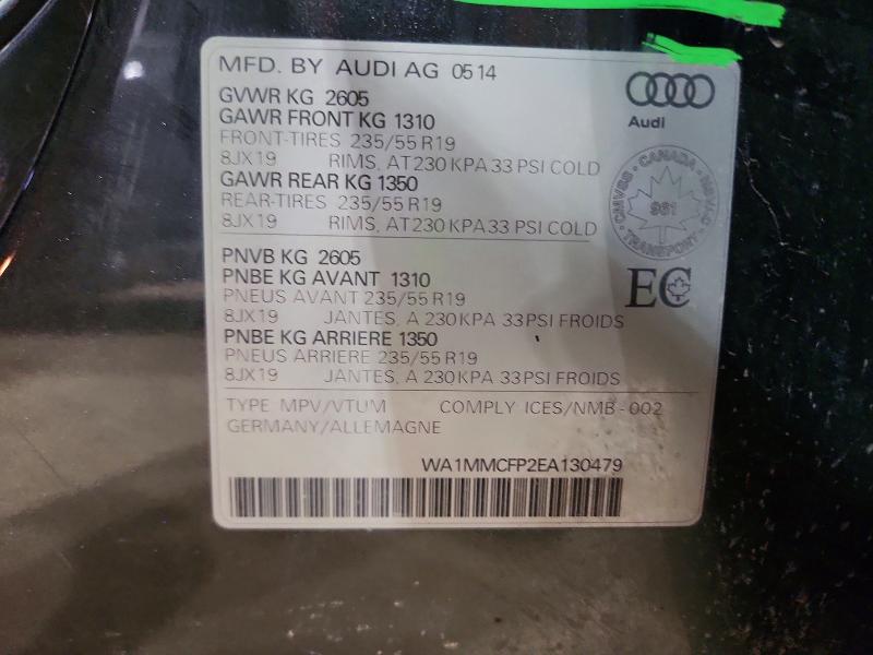 Продаж на аукціоні авто 2014 Audi Q5, vin: WA1MMCFP2EA130479, номер лоту: 79909855