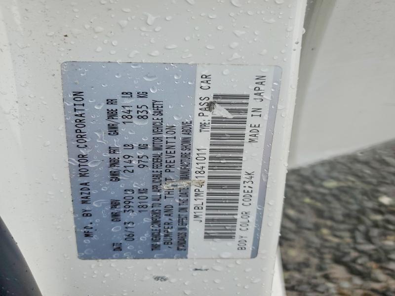 2013 Mazda 3 მანქანა იყიდება აუქციონზე, vin: JM1BL1MP4D1841011, აუქციონის ნომერი: 45991276