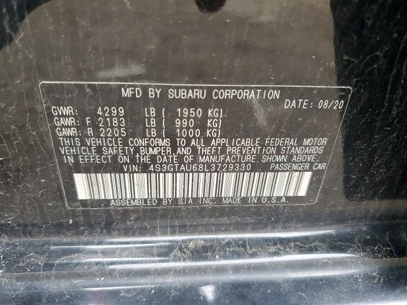 Продажа на аукционе авто 2020 Subaru Impreza, vin: 4S3GTAU68L3729330, номер лота: 46363246