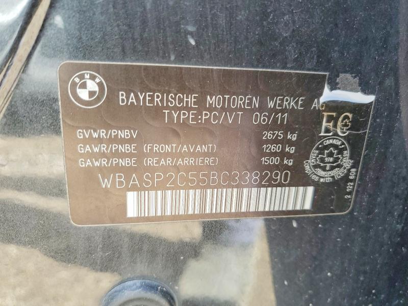 2011 Bmw 535 მანქანა იყიდება აუქციონზე, vin: WBASP2C55BC338290, აუქციონის ნომერი: 47886176